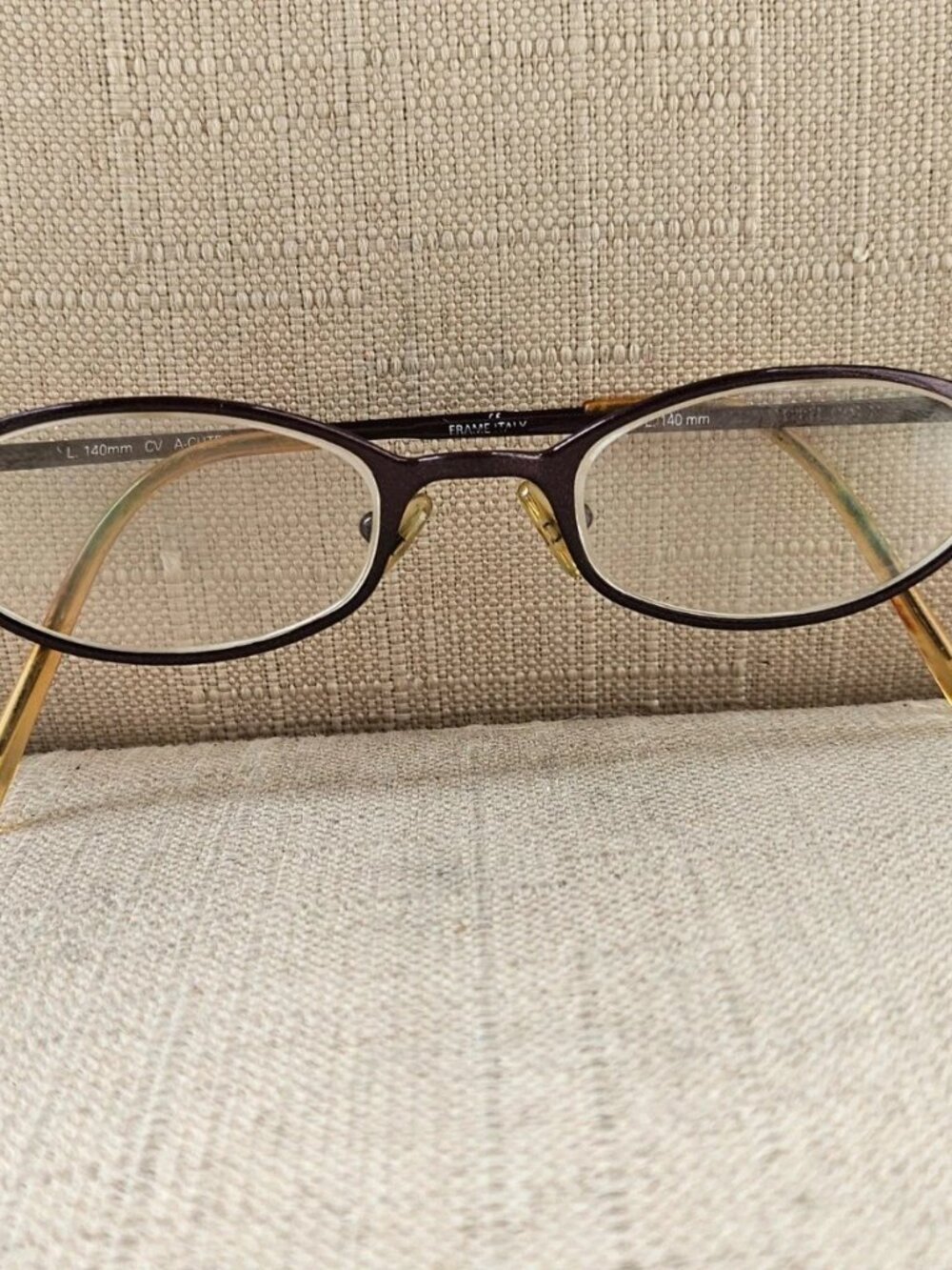 Vintage Kenneth Cole Women Eyeglasses Frame Burgundy A Cute Angle Made Italy